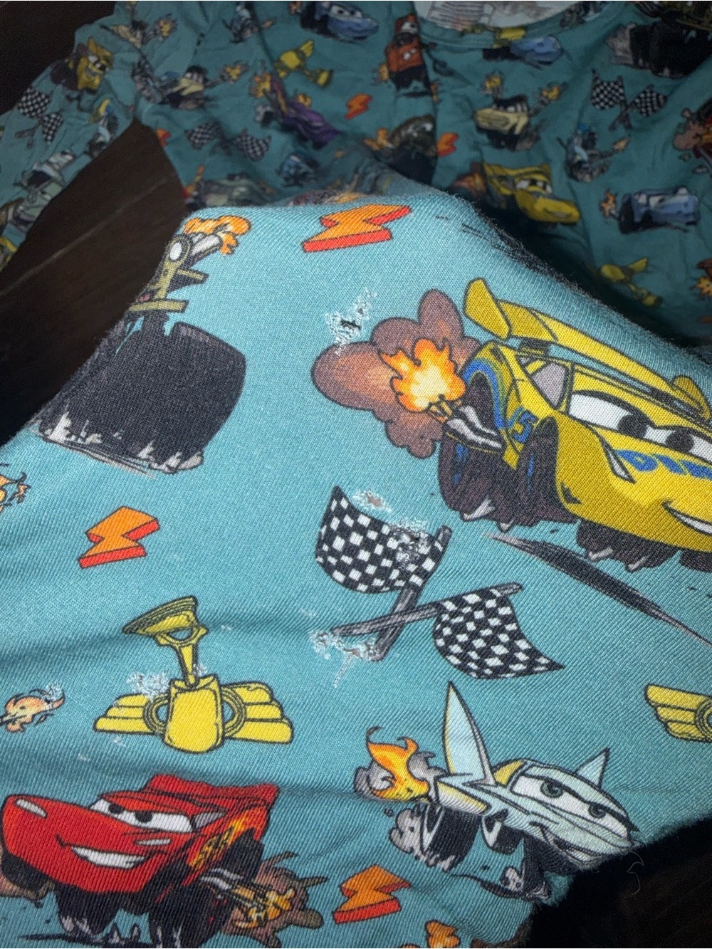 Posh Peanut x Disney Cars Bamboo Pjs Size 10/12 Year PLAY Condition - Picture 4 of 4